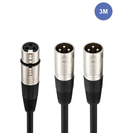 Câbles XLR / XLR - Power Acoustics - Accessoires - CAB 2118 (3m)