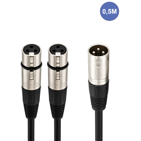 Câbles XLR / XLR - Power Acoustics - Accessoires - CAB 2137 (0,5m)