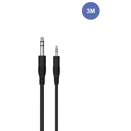 Câbles JACK 3,5 / JACK 6,35 - Power Acoustics - Accessoires - CAB 2108 (3m)