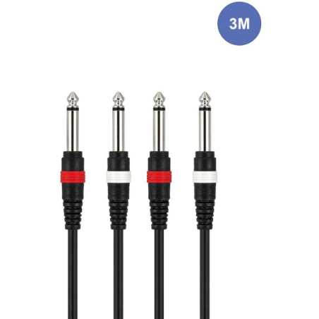 Câbles JACK 6,35 / JACK 6,35 - Power Acoustics - Accessoires - CAB 2079 (3m)