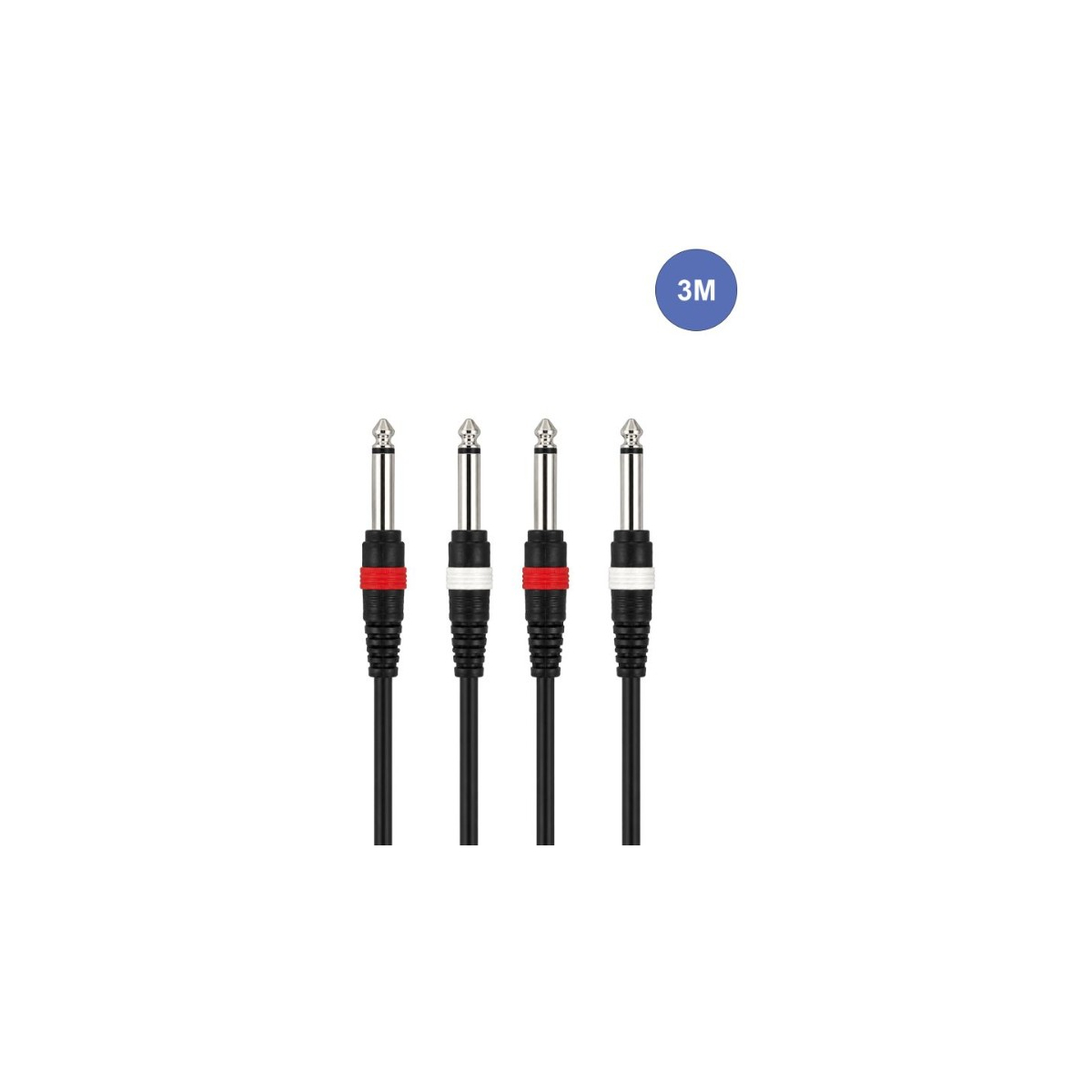 Câbles JACK 6,35 / JACK 6,35 - Power Acoustics - Accessoires - CAB 2079 (3m)