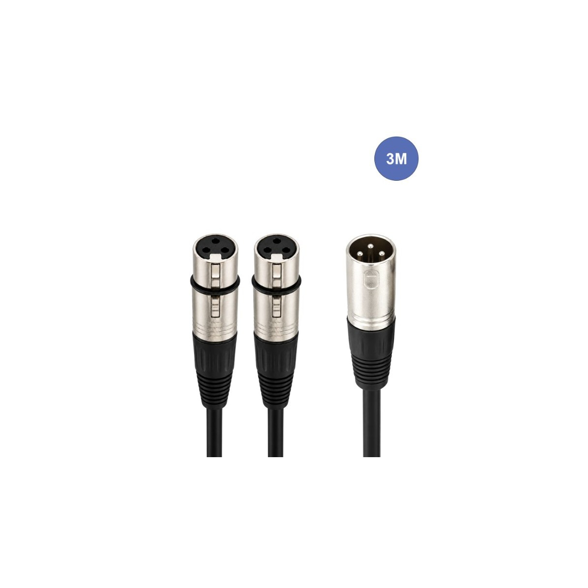 Câbles XLR / XLR - Power Acoustics - Accessoires - CAB 2117 (3m)
