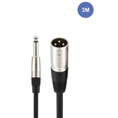 Câbles JACK 6,35 / XLR - Power Acoustics - Accessoires - CAB 2134 (3m)
