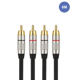 Câbles RCA / RCA - Power Acoustics - Accessoires - CAB 2121 (6m)