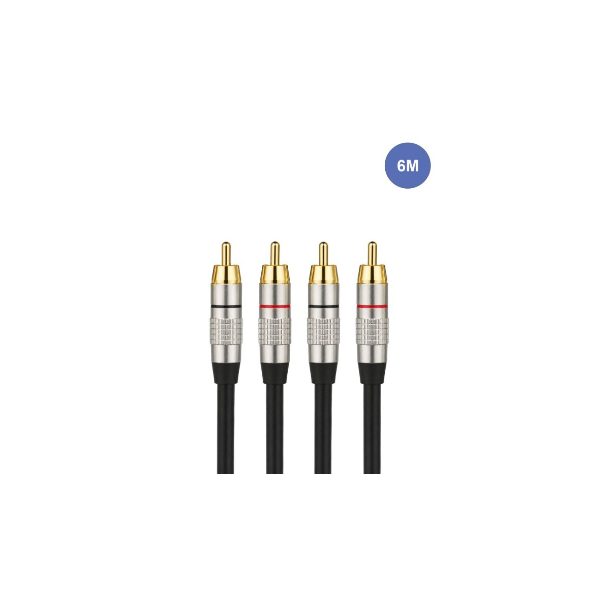 Câbles RCA / RCA - Power Acoustics - Accessoires - CAB 2121 (6m)