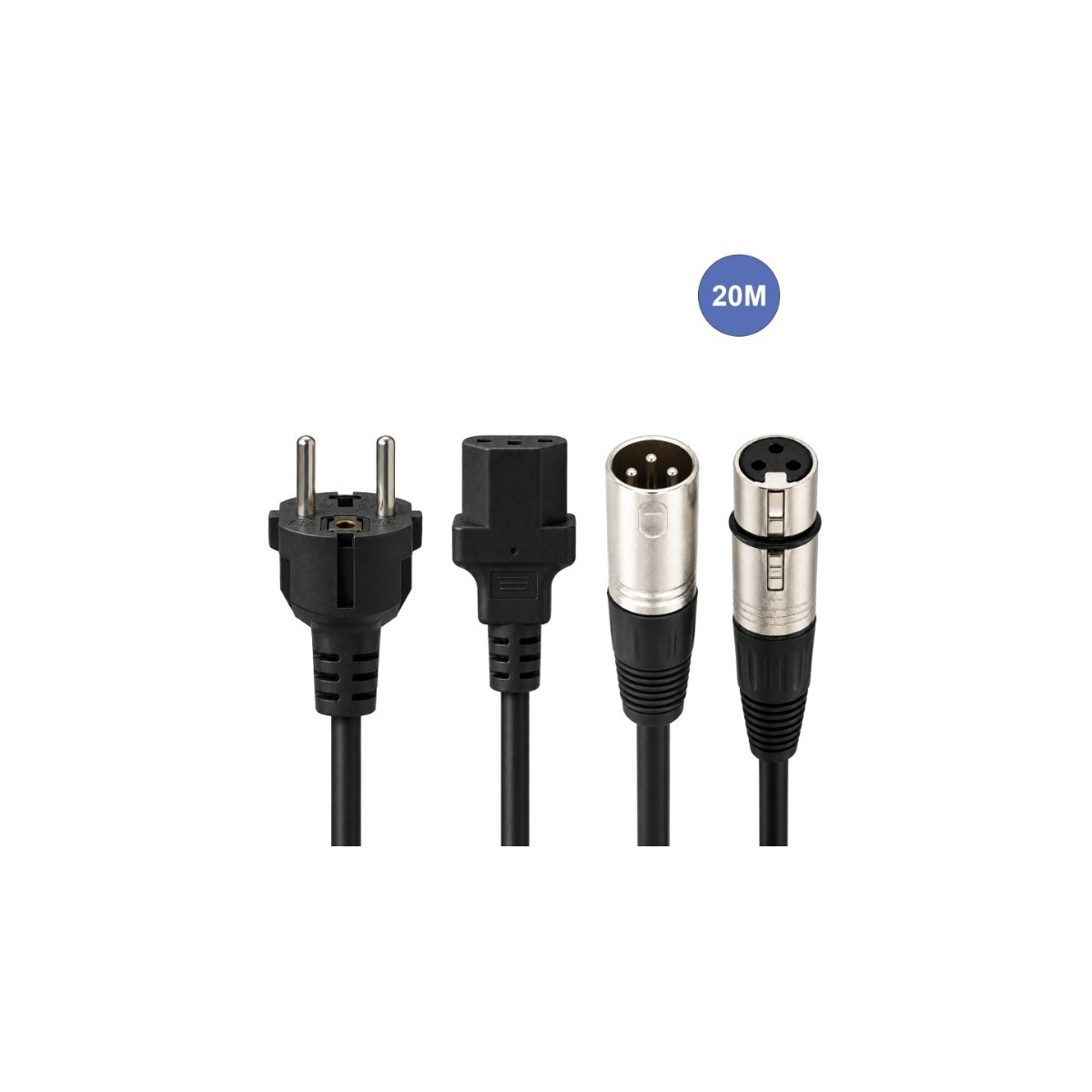 Câbles hybrides alimentation et audio - Power Acoustics - Accessoires - CAB 2096 (20m)