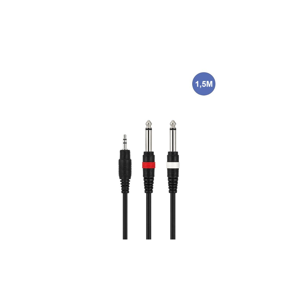 Câbles JACK 3,5 / JACK 6,35 - Power Acoustics - Accessoires - CAB 2064 (1,5m)