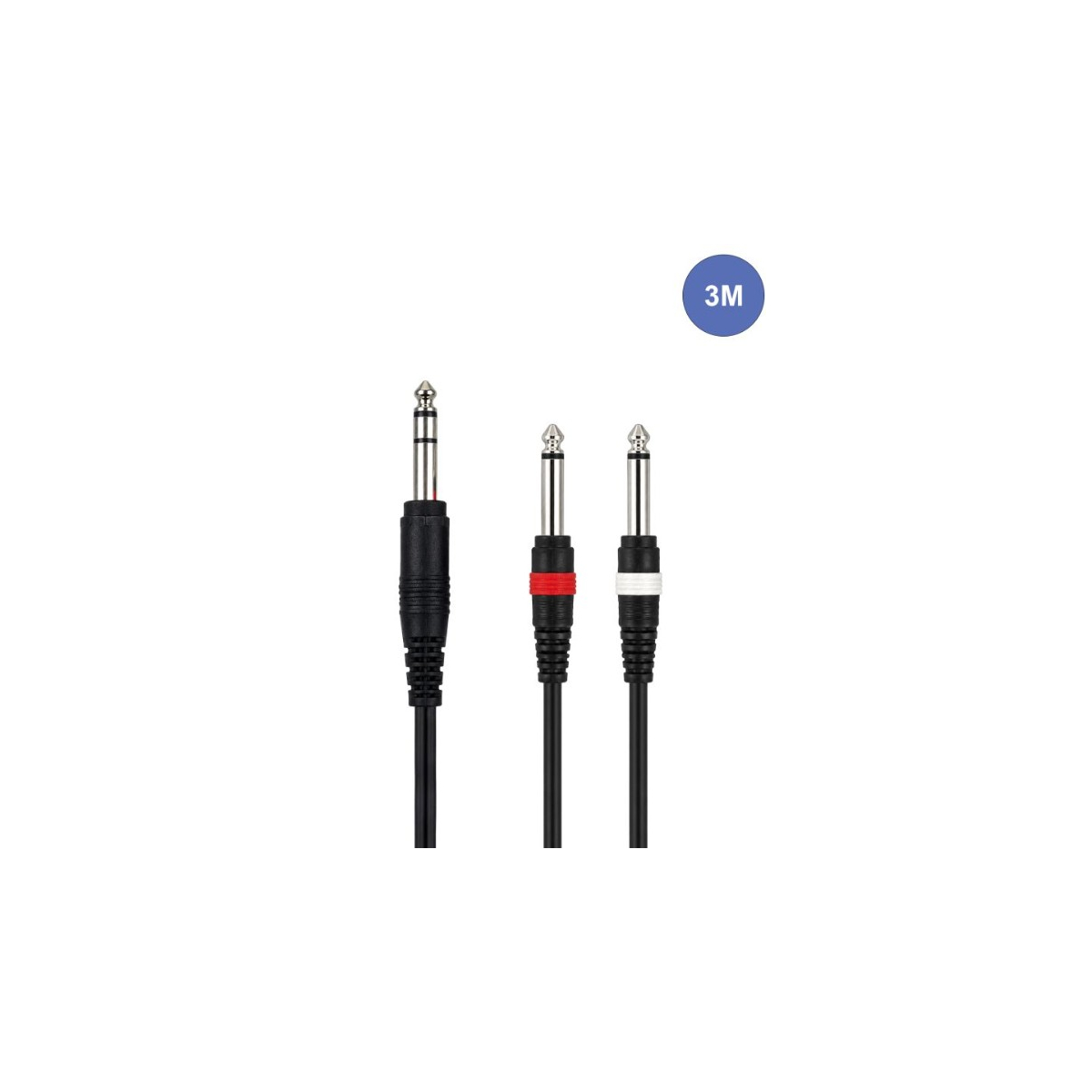 Câbles JACK 6,35 / JACK 6,35 - Power Acoustics - Accessoires - CAB 2081 (3m)
