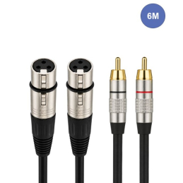 Câbles RCA / XLR - Power Acoustics - Accessoires - CAB 2069 (6m)