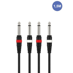 Câbles JACK 6,35 / JACK 6,35 - Power Acoustics - Accessoires - CAB 2078 (1,5m)