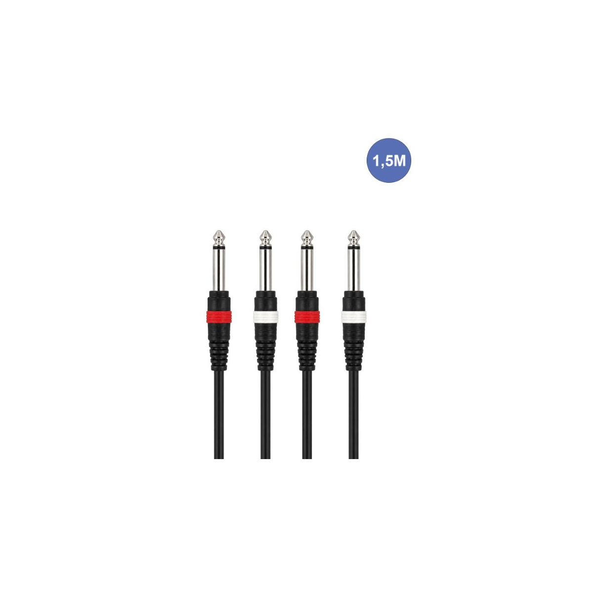 Câbles JACK 6,35 / JACK 6,35 - Power Acoustics - Accessoires - CAB 2078 (1,5m)