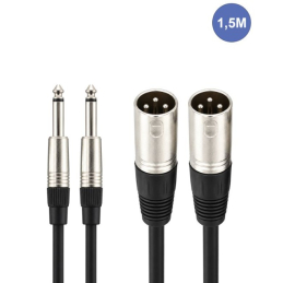 Câbles JACK 6,35 / XLR - Power Acoustics - Accessoires - CAB 2110 (1,5m)