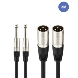 Câbles JACK 6,35 / XLR - Power Acoustics - Accessoires - CAB 2111 (3m)