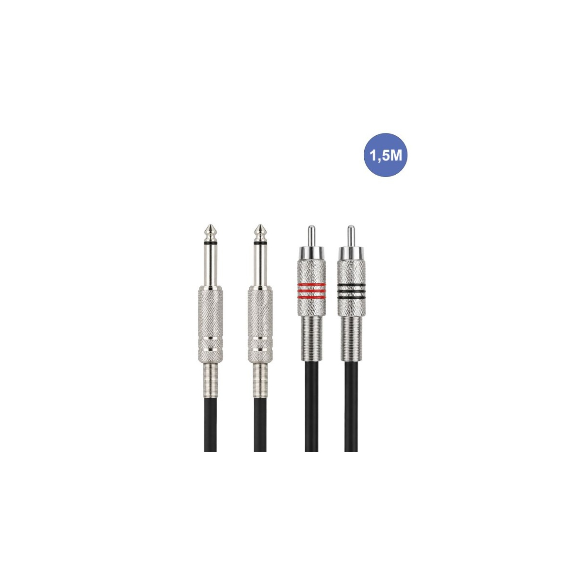 Câbles JACK 6,35 / RCA - Power Acoustics - Accessoires - CAB 2070 (1,5m)