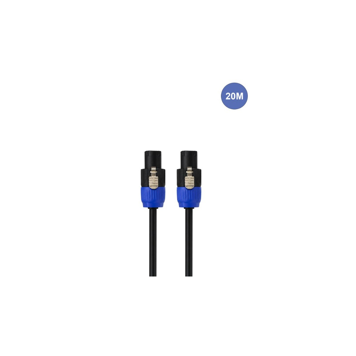 Câbles hauts parleurs SPEAKON - Power Acoustics - Accessoires - CAB 2041 (2x1,5mm - 20m)