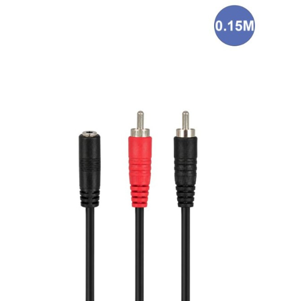 Câbles JACK 3,5 / RCA - Power Acoustics - Accessoires - CAB 2184 (0,15m)