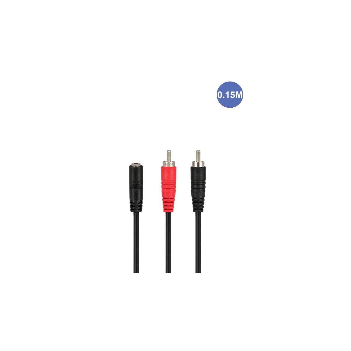 Câbles JACK 3,5 / RCA - Power Acoustics - Accessoires - CAB 2184 (0,15m)