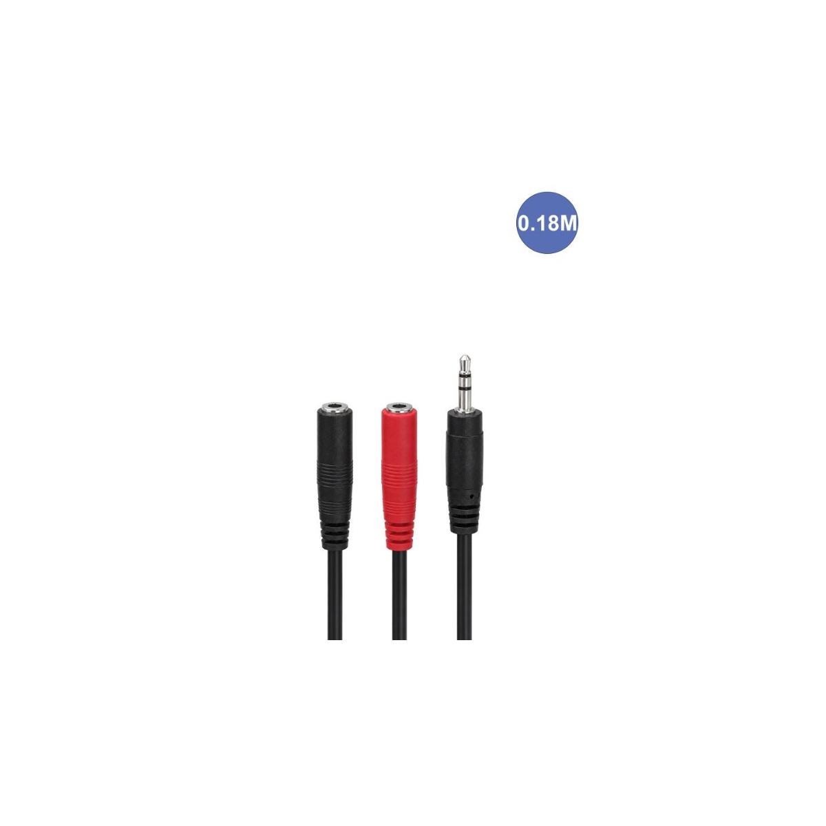 Câbles JACK 3,5 / JACK 3,5 - Power Acoustics - Accessoires - CAB 2242 (0.18m)
