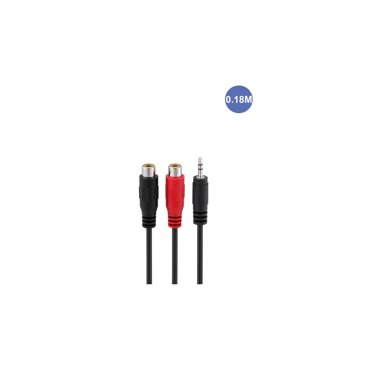 Câbles JACK 3,5 / RCA - Power Acoustics - Accessoires - CAB 2241 (0.18m)