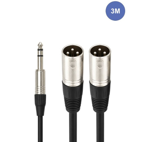 Câbles JACK 6,35 / XLR - Power Acoustics - Accessoires - CAB 2115 (3m)