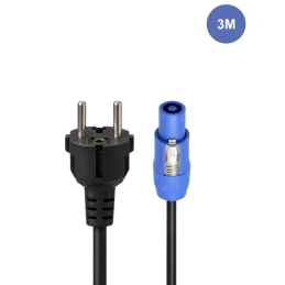 Câbles alimentation powercon - Power Acoustics - Accessoires - CAB 2206 (3m)