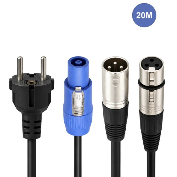 Câbles hybrides alimentation et audio - Power Acoustics - Accessoires - CAB 2181 (20m)