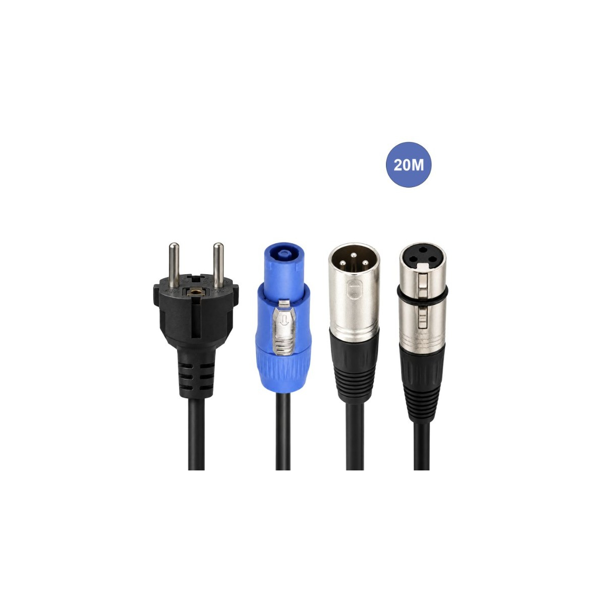 Câbles hybrides alimentation et audio - Power Acoustics - Accessoires - CAB 2181 (20m)