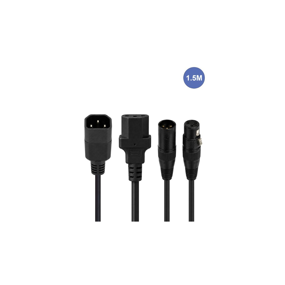 Câbles hybrides alimentation et DMX - Power Acoustics - Accessoires - CAB 2195 (1,5m)