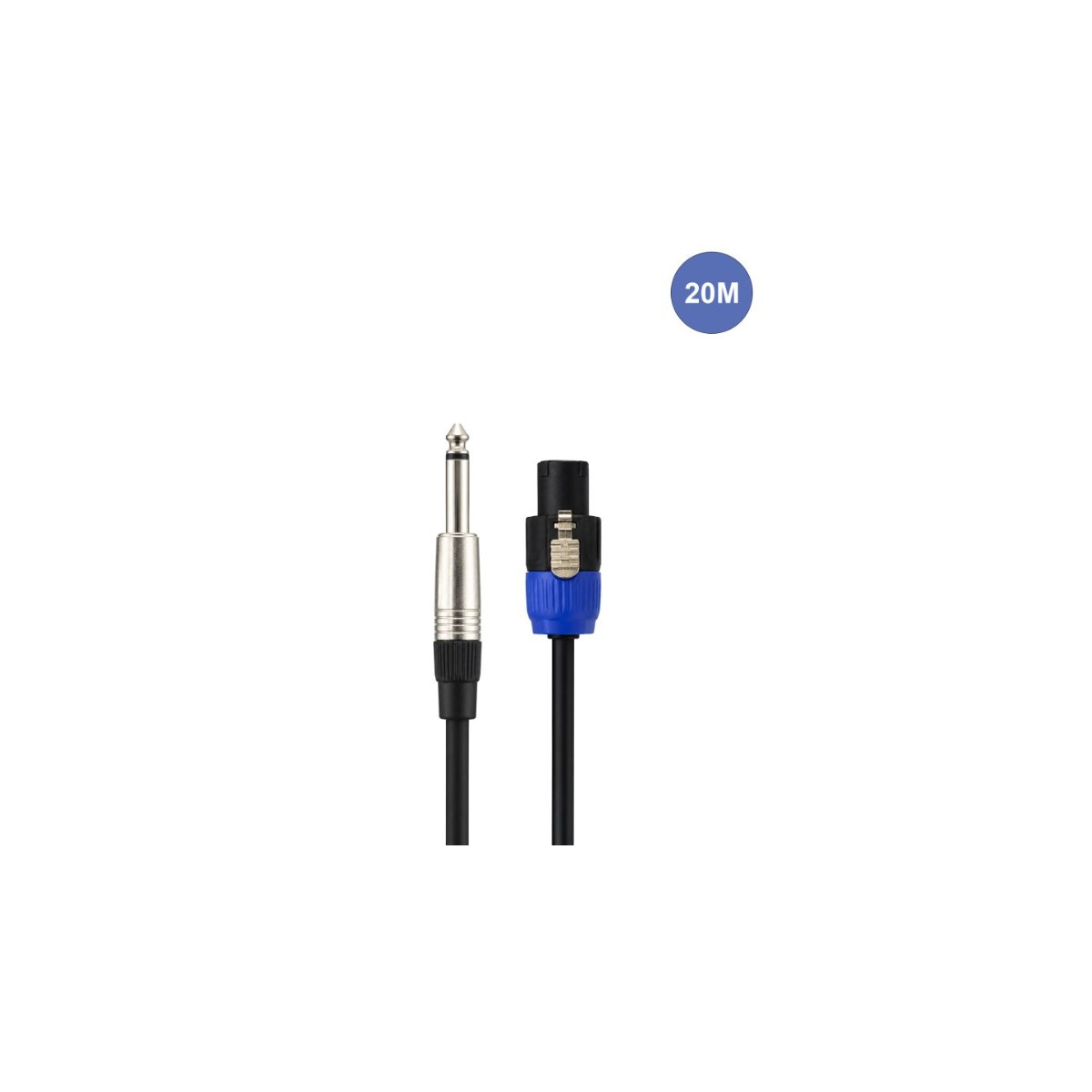 Câbles hauts parleurs JACK / SPEAKON - Power Acoustics - Accessoires - CAB 2047 (20m)