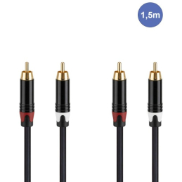 Câbles RCA / RCA - Power Studio - AUDIOCAB 4031 (1.5m)