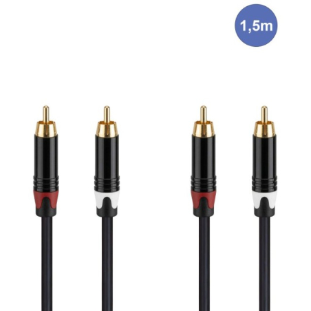 Câbles RCA / RCA - Power Studio - AUDIOCAB 4031 (1.5m)