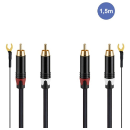 Câbles RCA / RCA - Power Studio - AUDIOCAB 4044 (1.5m)