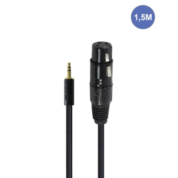 Câbles JACK 3,5 / XLR - Power Studio - AUDIOCAB 4037 (1.5m)