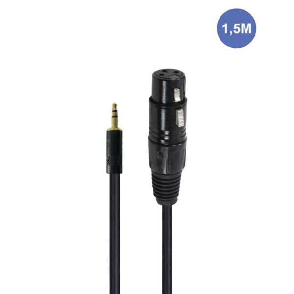 Câbles JACK 3,5 / XLR - Power Studio - AUDIOCAB 4037 (1.5m)