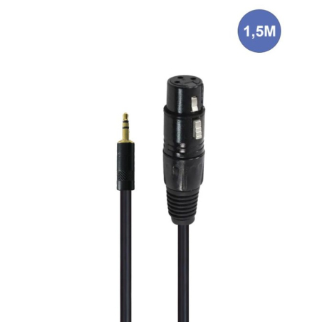 Câbles JACK 3,5 / XLR - Power Studio - AUDIOCAB 4037 (1.5m)