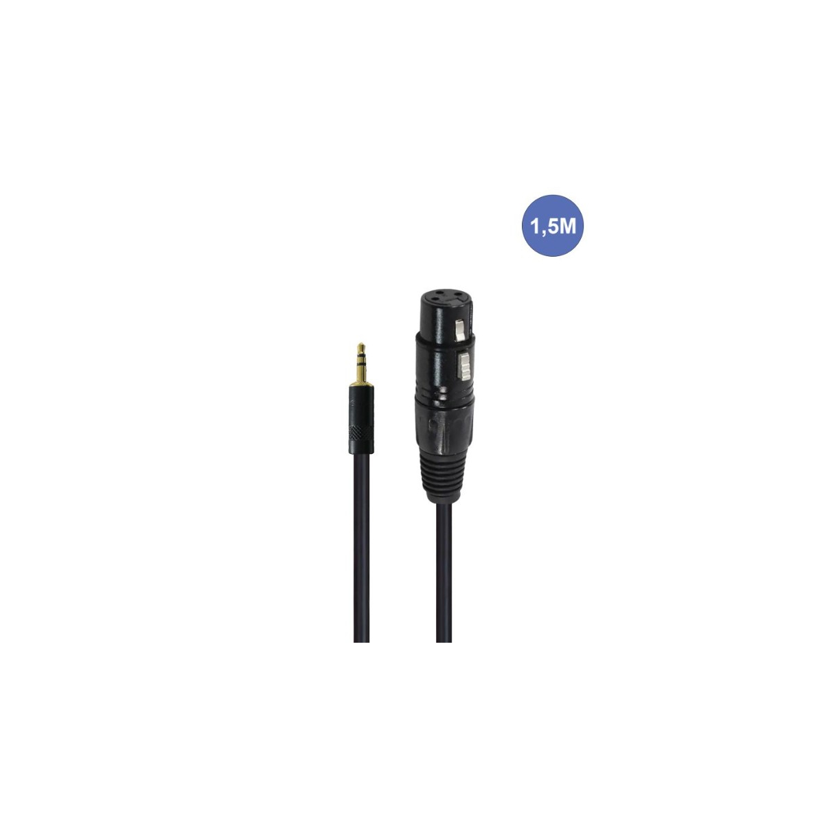 Câbles JACK 3,5 / XLR - Power Studio - AUDIOCAB 4037 (1.5m)
