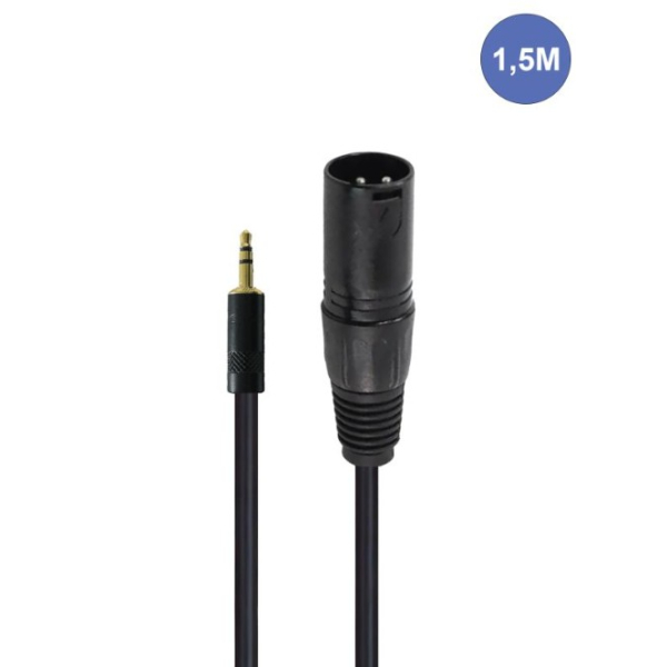 Câbles JACK 3,5 / XLR - Power Studio - AUDIOCAB 4038 (1.5m)