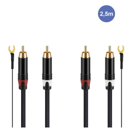 Câbles RCA / RCA - Power Studio - AUDIOCAB 4045 (2.5m)
