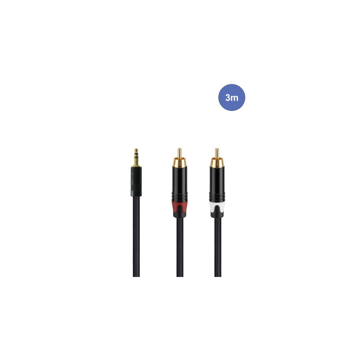 Câbles JACK 3,5 / RCA - Power Studio - AUDIOCAB 4019 (3m)
