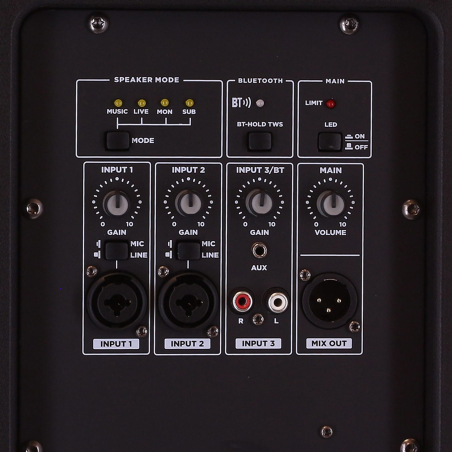 Enceintes amplifiées bluetooth - Definitive Audio - PANDA 12A BT G2