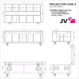 	Flight cases éclairage - BriteQ - PROJECTOR CASE 9
