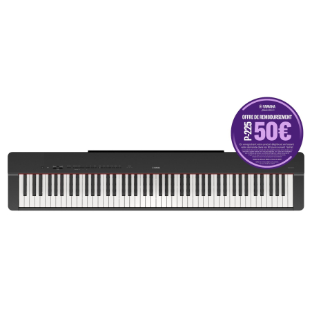 Pianos numériques portables - Yamaha - P-225 (Noir)