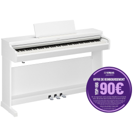 Pianos numériques meubles - Yamaha - YDP-166 WH Arius (Blanc)