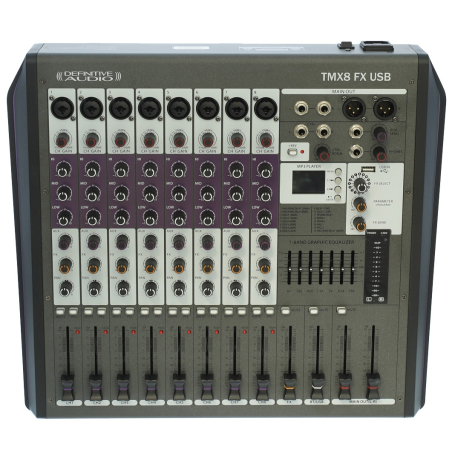 Consoles analogiques - Definitive Audio - TMX8 FX USB