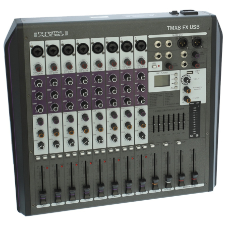 Consoles analogiques - Definitive Audio - TMX8 FX USB