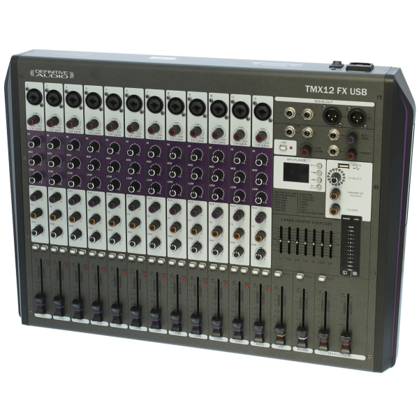Consoles analogiques - Definitive Audio - TMX12 FX USB