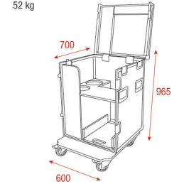 	Flight cases éclairage - Showtec - Flightcase Mistique