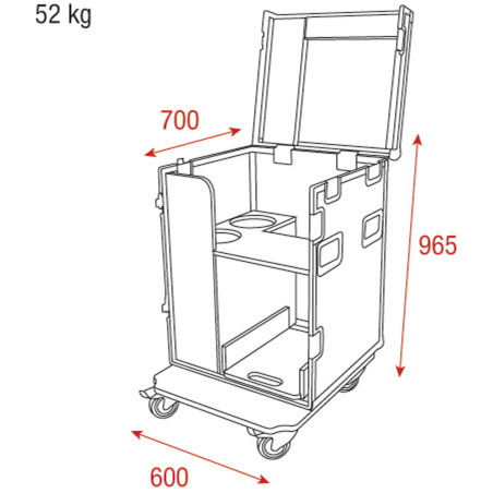 Flight cases éclairage - Showtec - Flightcase Mistique
