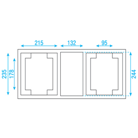 Flight cases éclairage - Showtec - Case pour 2x Phantom 65