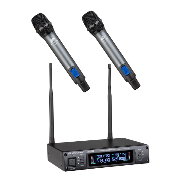 Micros chant sans fil - JB Systems - PACK-HF-PRO-TWIN/MIC